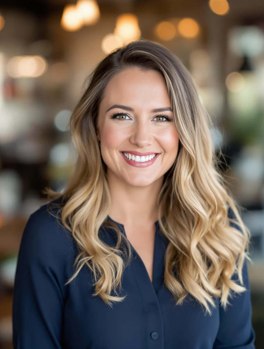 KI-generiertes LinkedIn Profilbild - Business Frau